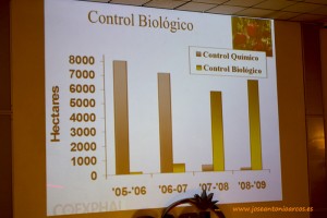 Control biológico en pimiento.