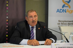 Francisco Góngora, presidente de Hortiespaña, en la jornada técnica 2016 de Cooperativas Agro-alimentarias en Almería, El Ejido.