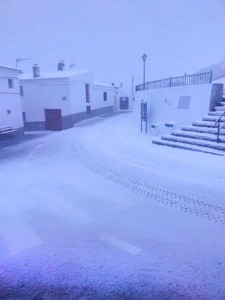Alcudia de Monteagud nevada, Almería enero 2017