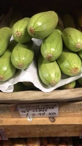 Calabacín de Turquía en supermercados de Inglaterra