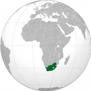 Mapamundi Sudáfrica