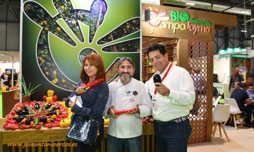 El chef Toni García con Campojoyma en Fruit Attraction 2019.