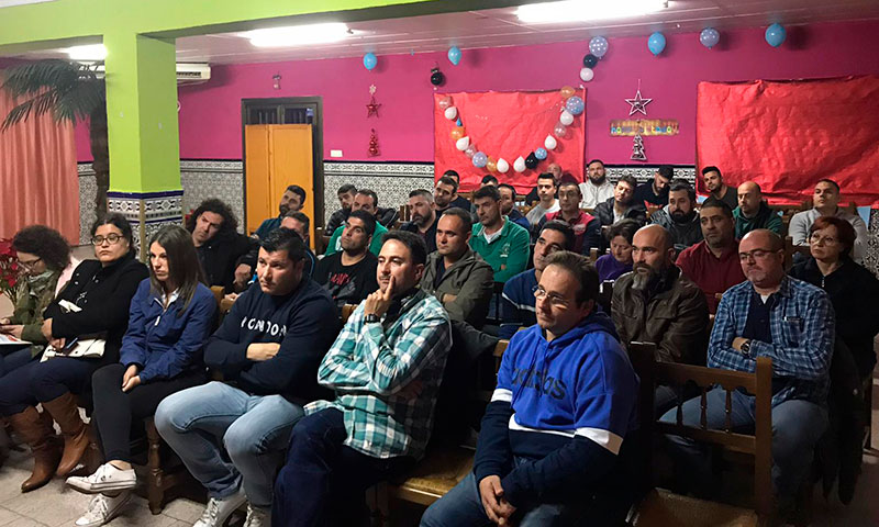 Reunión celebrada ayer de la Unión de Agricultores Independientes. /joseantonioarcos.es
