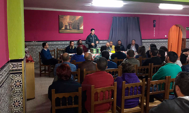 Reunión celebrada ayer de la Unión de Agricultores Independientes. /joseantonioarcos.es