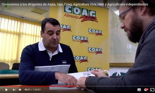 Entrevista a Andrés Góngora, secretario provincial de Coag-Almería. /joseantonioarcos.es