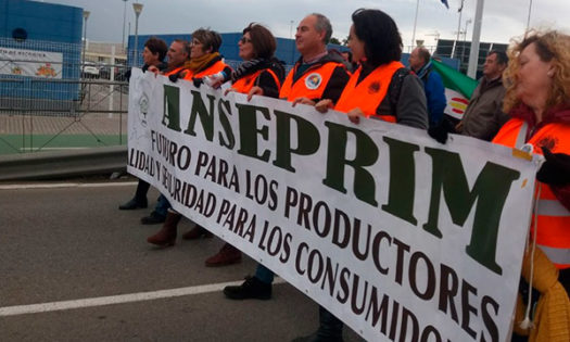 Protesta de agricultores en el puerto de Algeciras. /joseantonioarcos.es