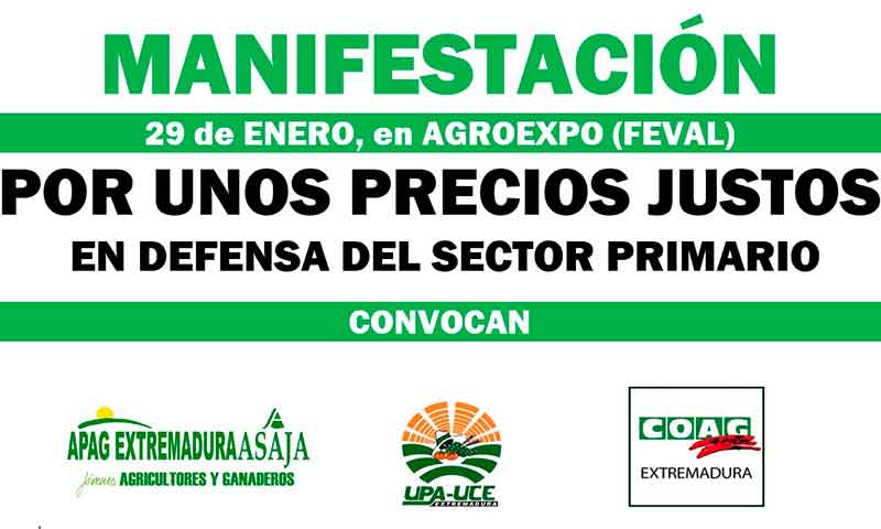 Los agricultores reclaman precios justos en la feria agrícola de Don Benito. /joseantonioarcos.es