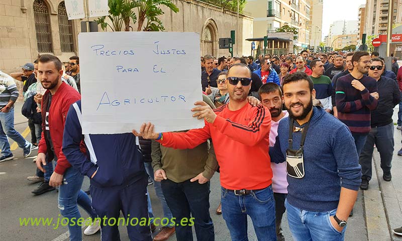 Movilizaciones de agricultores el 19 de noviembre en Almería. /joseantonioarcos.es