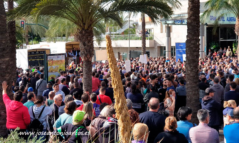 Un momento de la manifestación del pasado 19 de noviembre en la ciudad de Almería. /joseantonioarcos.es