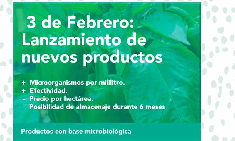 3 de febrero. Nostoc Biotech lanza su nueva gama de productos microbiológicos. /joseantonioarcos.es