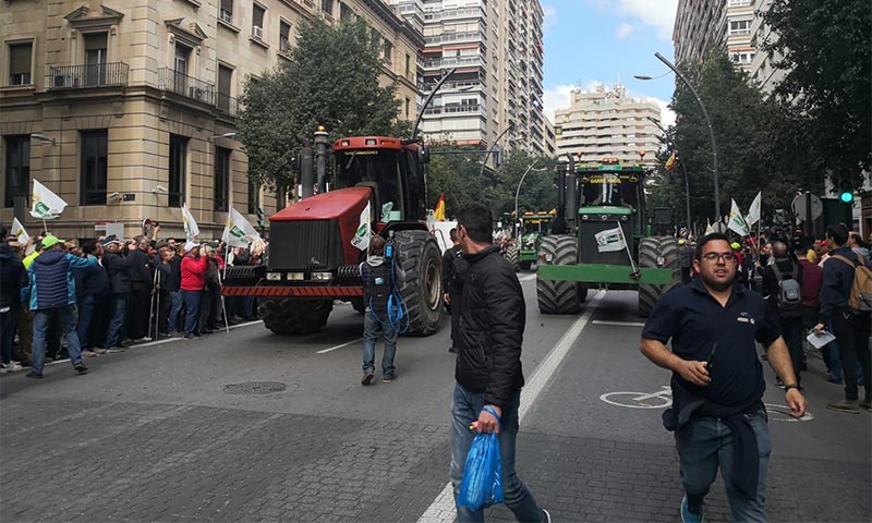 Manifestación de agricultores en Murcia. /joseantonioarcos.es