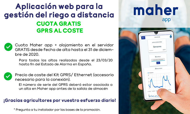 Maher App, la aplicación web para la gestión del riego a distancia, de forma gratuita durante todo el año 2020-joseantonioarcos.es