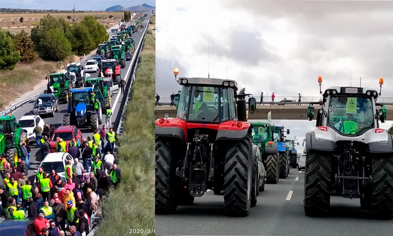 Casi un millar de tractores recorren la Almería y Granada vaciadas-joseantonioarcos.es