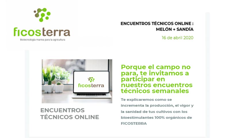 Encuentros técnicos online de melón y sandía de Ficosterra-joseantonioarcos.es