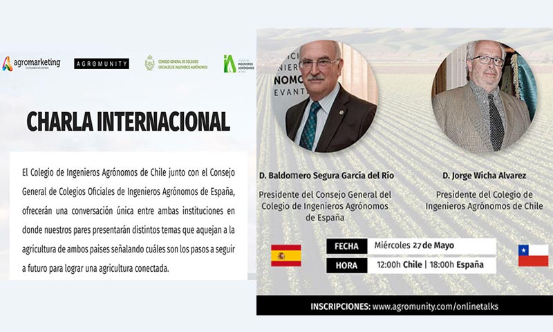 Agromunity organiza una charla internacional entre los presidentes de los colegios agrónomos de España y Chile-joseantonioarcos.es
