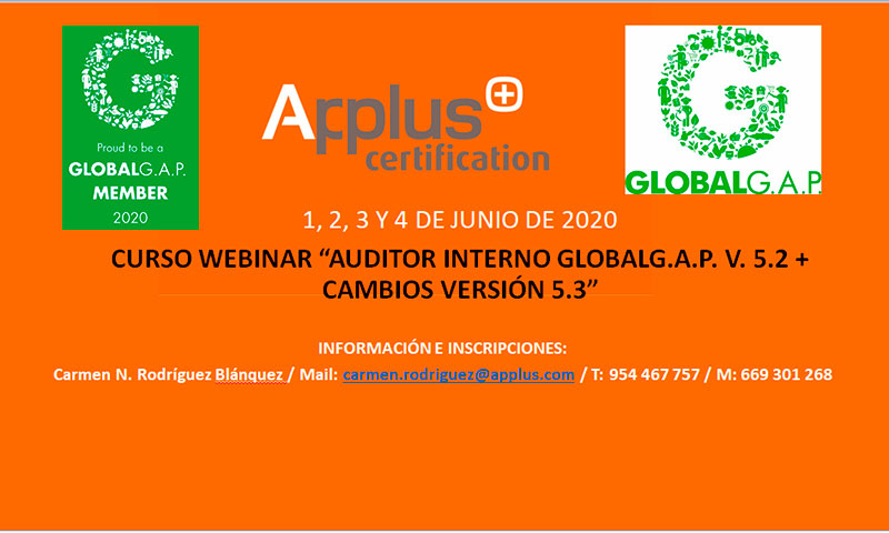 Curso Auditor Interno de GLOBALG.A.P-joseantonioarcos.es